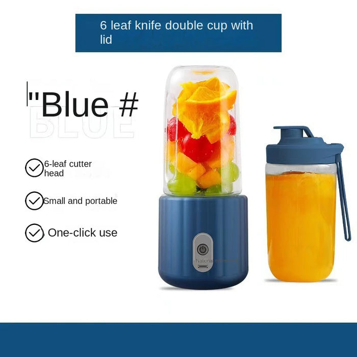 New Portable Fruit Juice Blenders Summer Personal Electric Mini Bottle Home USB 6 Blades Juicer Cup Machine For Kitchen