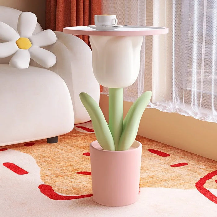 Nordic Style Sofa Side Small Coffee Table 30cm Tulip Shape Storage Side Table Bedroom Bedside Table Desk Living Room Furniture