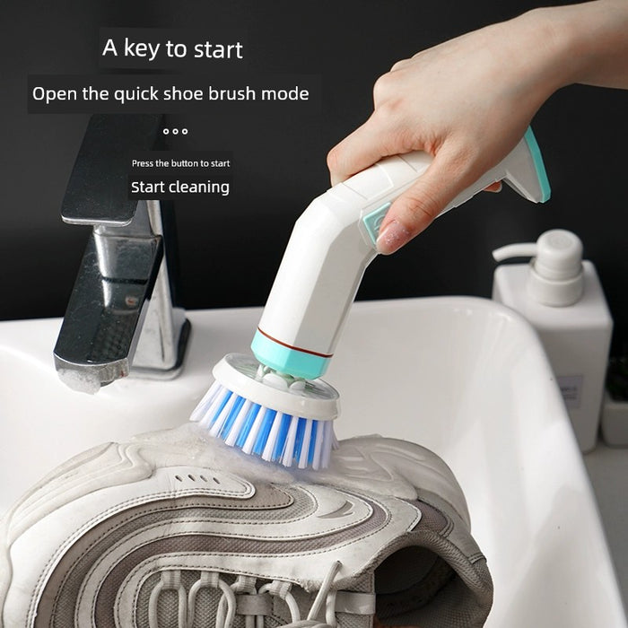 Electric Brush Shoes Machine Brush Silicone Shoes Can Be Brushed inside and outside Handy Gadget Portable Rechargeable Multifunctional Handheld Shoes Cleaning Machine