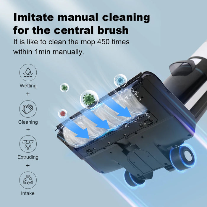 Liectroux i7 Pro Cordless Handheld Smart Vacuum Cleaner,Wet Dry,Floor & Self drying,Self Cleaning,voice gulance