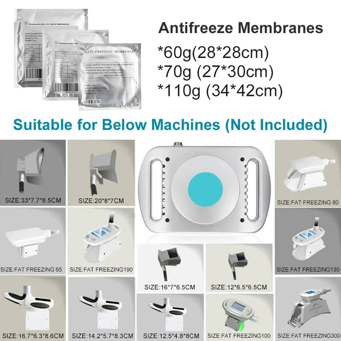 20pcs/lot Anti Freeze Membranes for Fat Freezing Slimming Body Shaping Massage Machine Cellulite Burning Frozen Weight Lose Cold