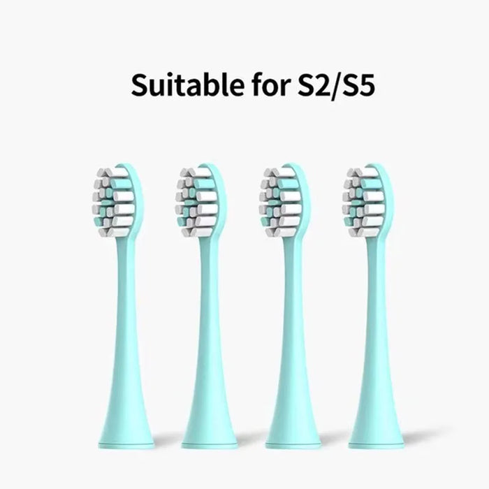 SEAGO Electric Toothbrush Head Replacement Brush Sonic 4PCS Compatible For SG986/SG987/S2/SX/S5 Gum Health Whitening Brush Heads