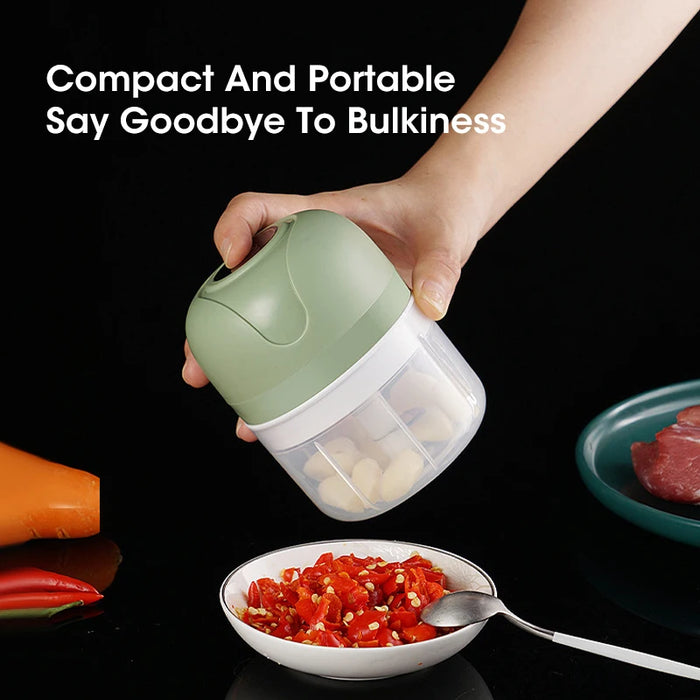 Electric Kitchen Food Chopper Mini Garlic Masher crusher USB Portable Meat Grinder Vegetable Chopper for Kitchen Gadgets