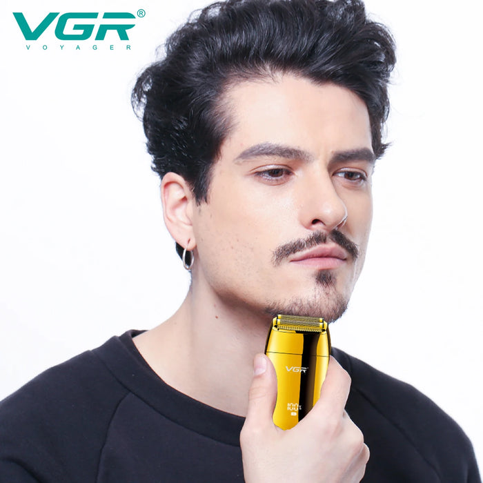 VGR Hair Trimmer Mini Shaver Rechargeable Haircut Machine Reciprocating Cordless Professional Portable Trimmer for Man V-399