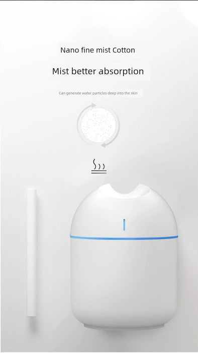 Fat Small Air Humidifier Mute USB Aroma Diffuser Household Bedroom Portable Good-looking Large Spray Humidifier