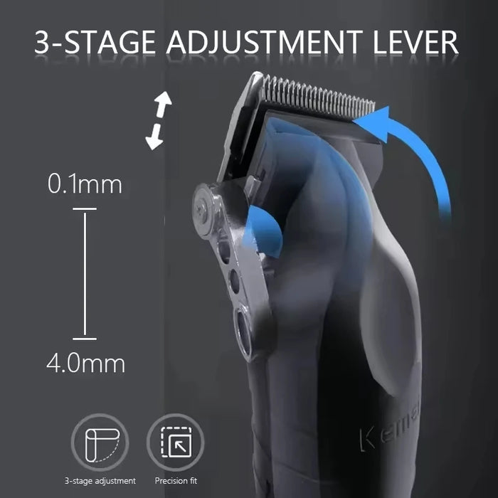 Kemei KM-2296 KM-2299 KM-1102 Professional Hair Clipper Kit Electric Shaver Male Hair Cutting Machine Men’s Cordless Trimmer