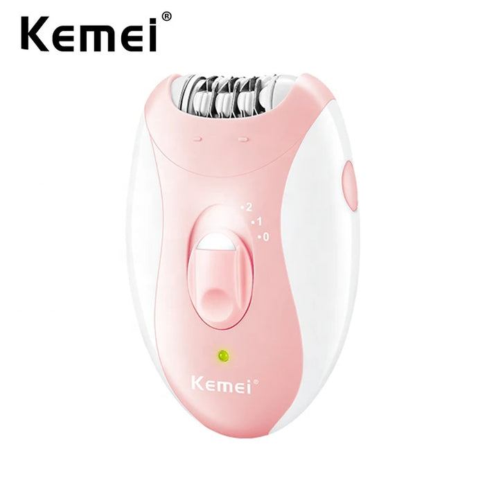 Kemei Epilator Man Women Electric Lady Body Hair Remover Removal Shaver Leg Armpit Face Hair Depilatory Rechargeable 2 Speeds