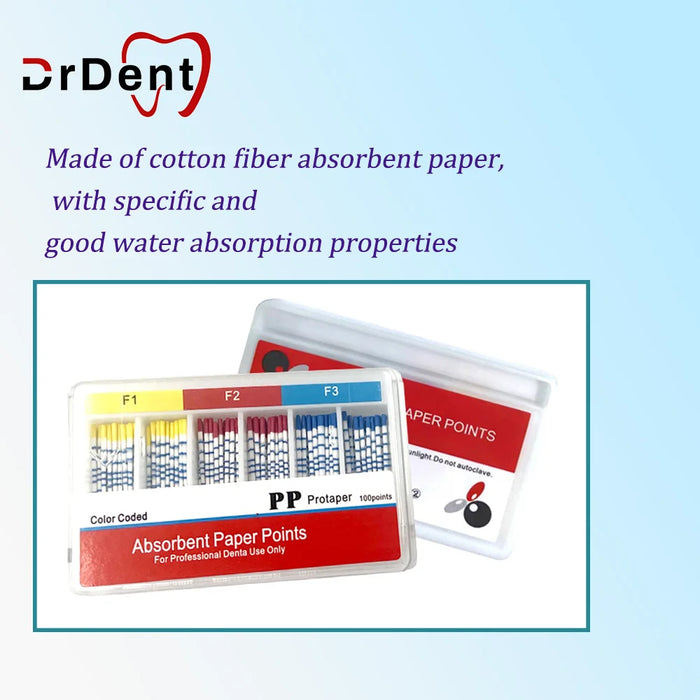 Absorbent Paper Points  F1F2F3 Taper Endodontics Absorbent Paper Cone Dentist materials Guttahanger endo