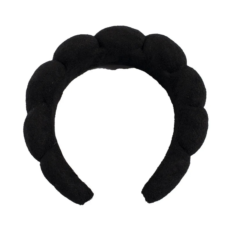 Terry Towel Cloth Headband Face Wash Headband Puffy Makeup Hairbands for Face Washing Soft Shower Wash Wristbands