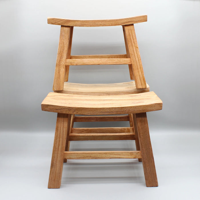 Newly Made Wooden Stool, Kids Chair, Solid Elm Wood