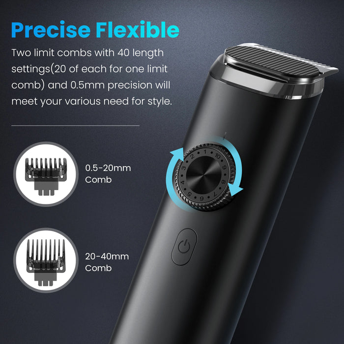 Sejoy Electric Hair Trimmer for men 3 in 1 Shaver Razor Cordless Hair Clipper Rechargeable Nose Hair Trimmer with LED Display