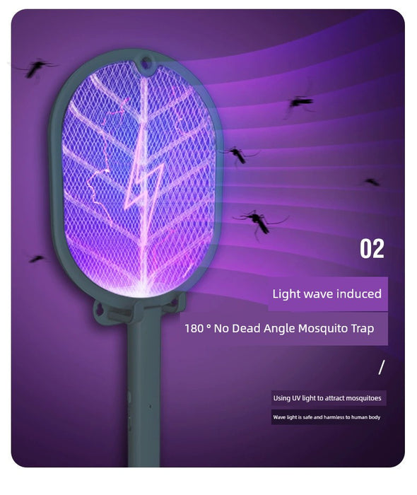 Cheap USB Charging Electric Mosquito Swatter Purple Light Mosquito Trap Mosquito Killer 2-in-1 Electric Mosquito Swatter Household Mosquito Killer