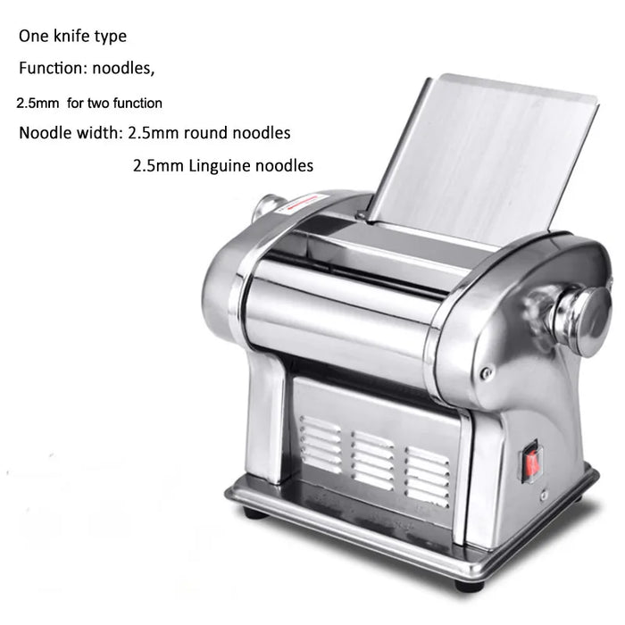 1 Blade Electric Stainless Steel Pasta Maker Machine Noodle Making Machine Dough Sheeter Dough Roller