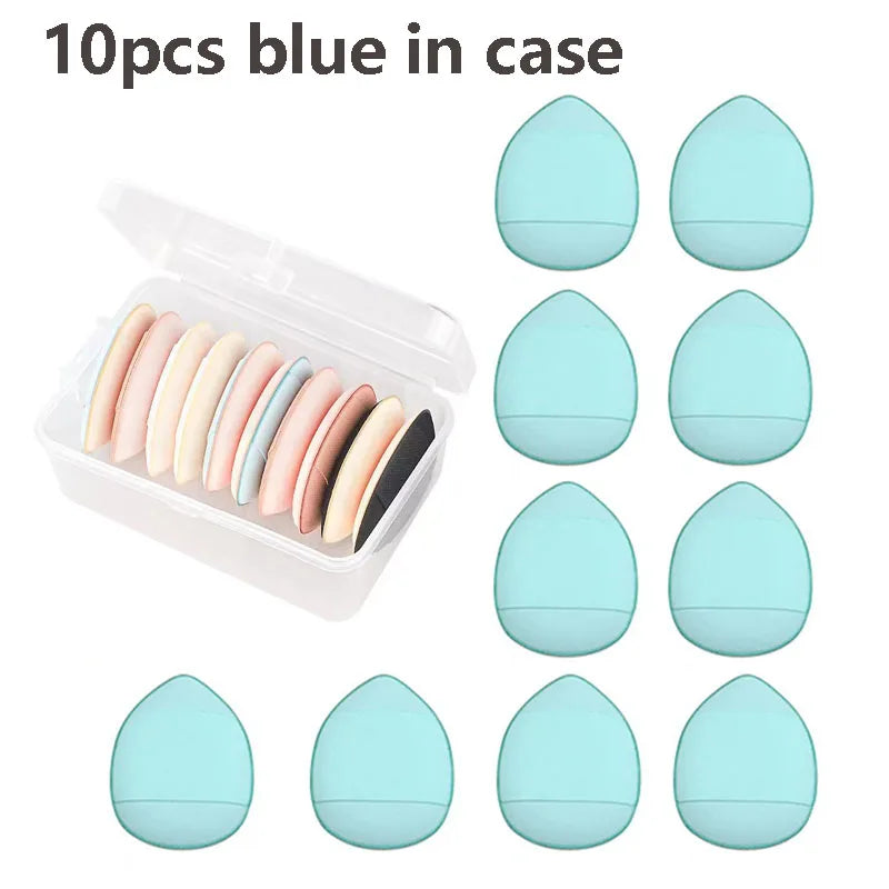 5/10Pcs Mini Finger Puff Foundation Small Air Cushion Powder Sponge Face Concealer BB Cream Cosmetic Applicator Makeup Tools