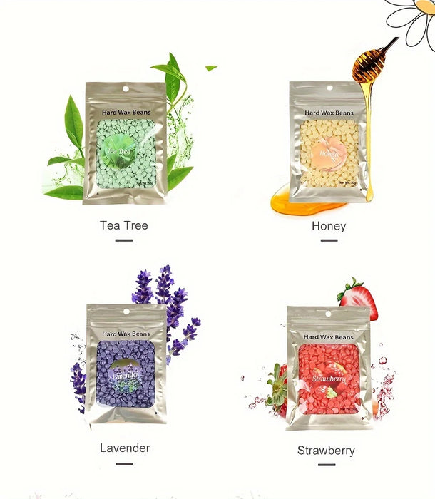 [Us Plug] 200ml Wax Melting Machine, Wax Heating Pot, Wax Hair Removal Machine, Wax Bean Machine, With 200g Wax Beans