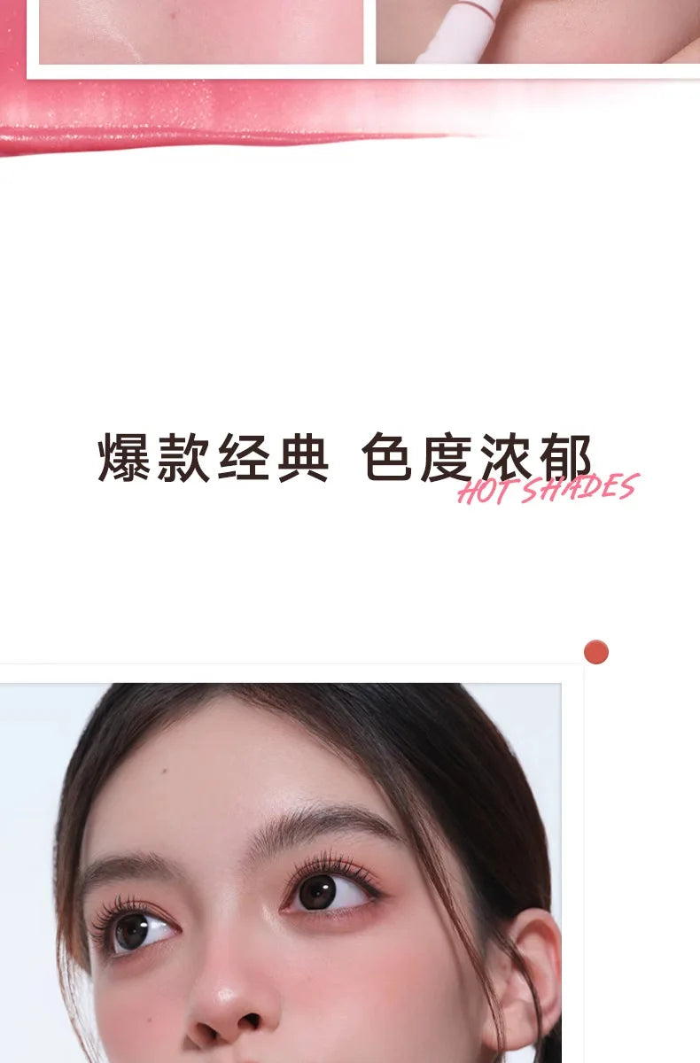 Judydoll Hydrating Non-sticky Lip Powder Cream Cushion Lipstick Matte Lip Stain White Lipsticks Light Lines Lip Clay Cosmetics