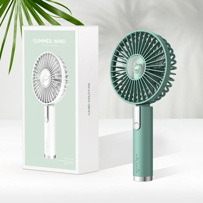 Xiaomi Summer Mini Fan Portable 3 Speed Adjustable Fans USB Rechargeable Desk Handheld Air Conditioner Cooler For Outdoor