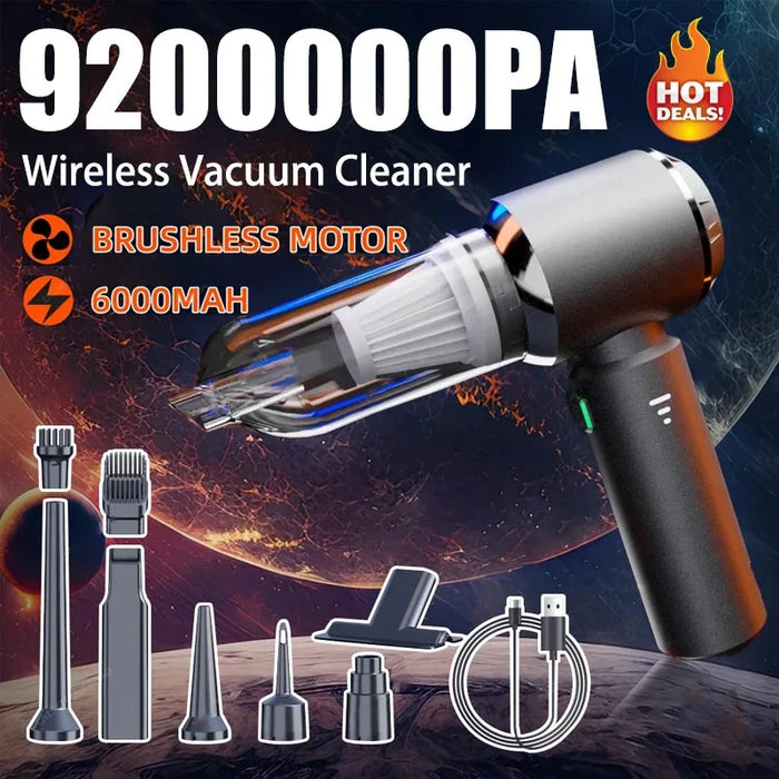 High-Power 9200000PA Car Vacuum Cleaner Wireless Mini Handheld Strong Suction Clean Machine Portable Vacuum Cleaner For Car Home