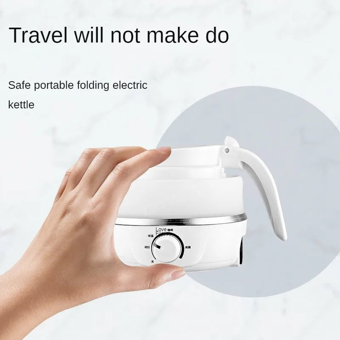 0.6L Mini Folding Kettle Portable Water Heater 600W Silicone Compression Electric Kettle Home Kettle Easy To Travel