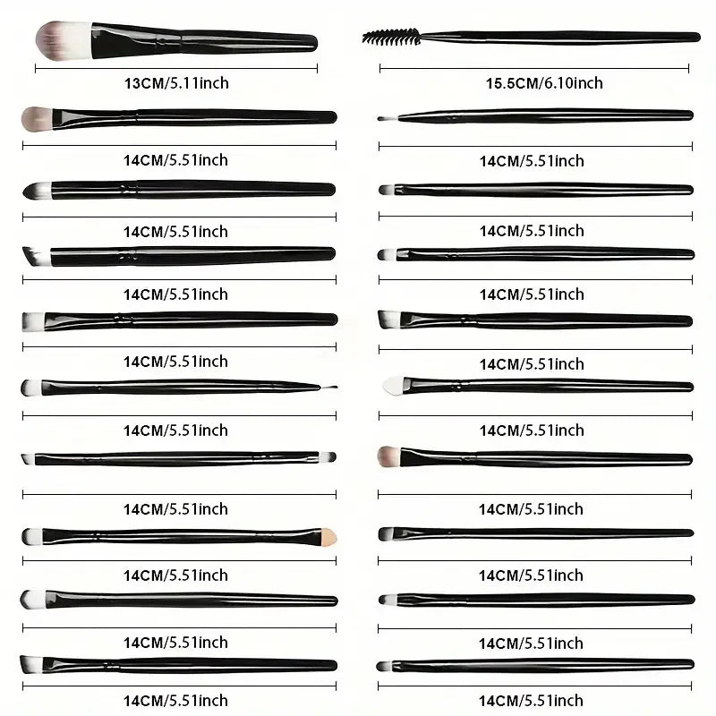 20Pcs Makeup Brushes Set Soft Fluffy  For Cosmetics Foundation Blush Powder Eyeshadow For Kabuki Beauty Blending Makeup Tools