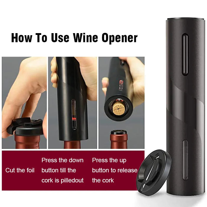 Automatic Electric Wine Openers for Beer USB Rechargeable Beer Bottle Openers Corkscrew Wine Beer Cap Opener Kitchen Accessories