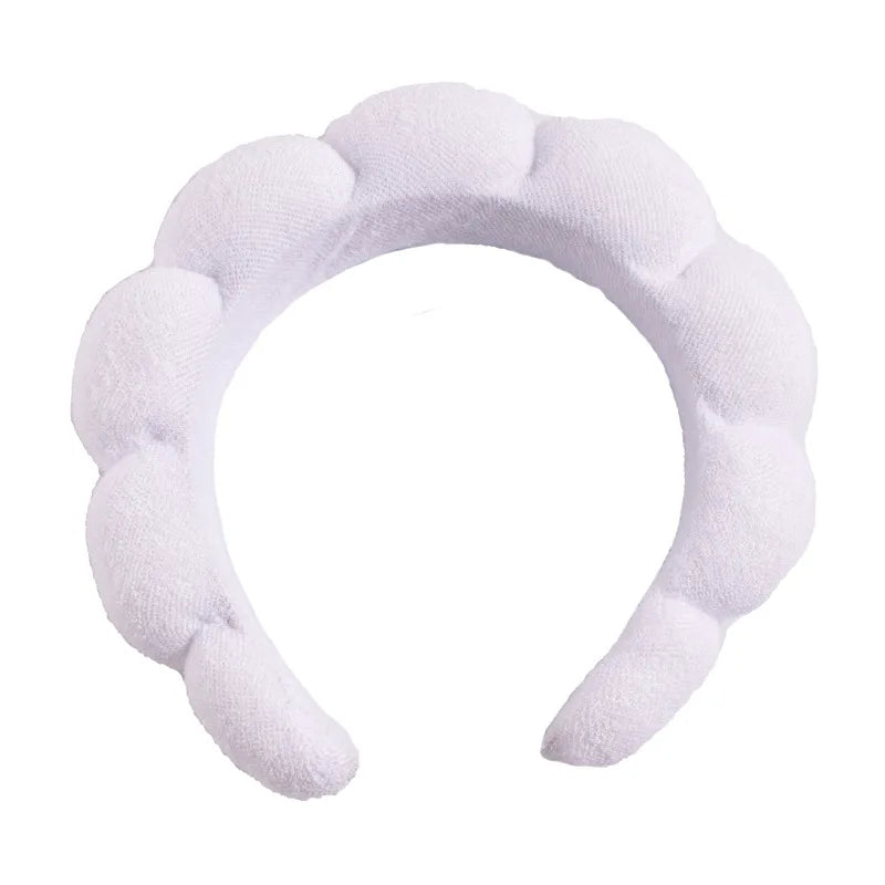 Terry Towel Cloth Headband Face Wash Headband Puffy Makeup Hairbands for Face Washing Soft Shower Wash Wristbands