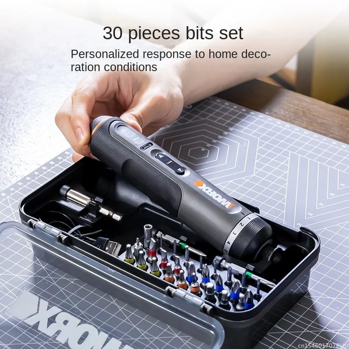 Youpin Worx 4V Electrical Screwdriver Set WX242 Smart Cordless Electric Screwdrivers USB Rechargeable Handle 30 Bit Sets Drill