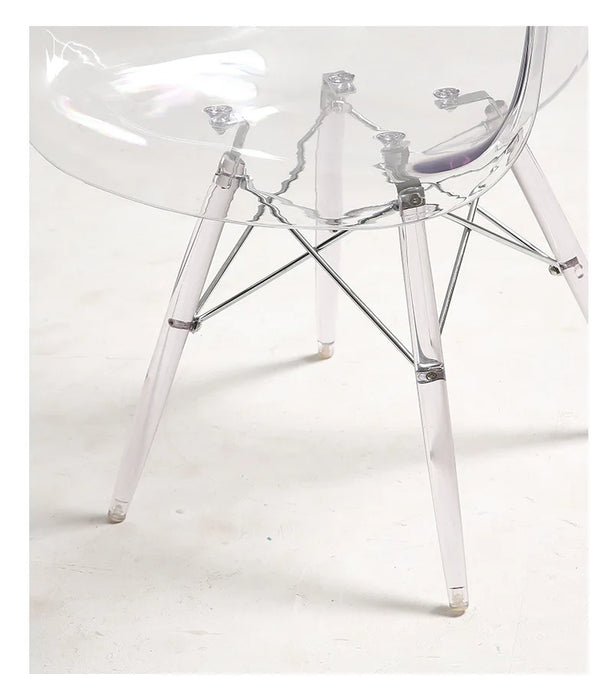 Joylove PC Chair Fashion Simple Transparent Plastic Chair Dining Chair Simple Creative Personality Dining Chair Coffee Chair