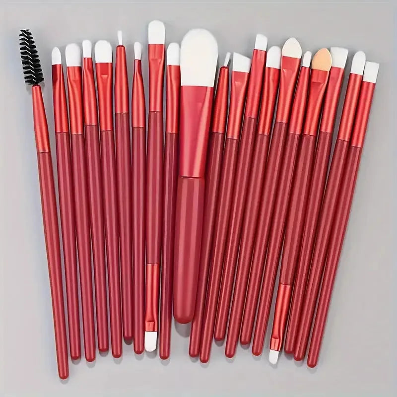 20Pcs Makeup Brushes Set Soft Fluffy  For Cosmetics Foundation Blush Powder Eyeshadow For Kabuki Beauty Blending Makeup Tools