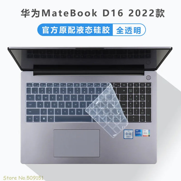 Transparent TPU Silicone Laptop Keyboard Skin Cover Protector For Huawei MateBook D 16 (2022) Huawei MateBook D16 2022 16 inch