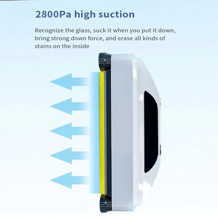 2800Pa Window Cleaner Robot Large Suction Smart Window Washer Robot Multiple Cleaning Modes For Household Clean Glass Windows