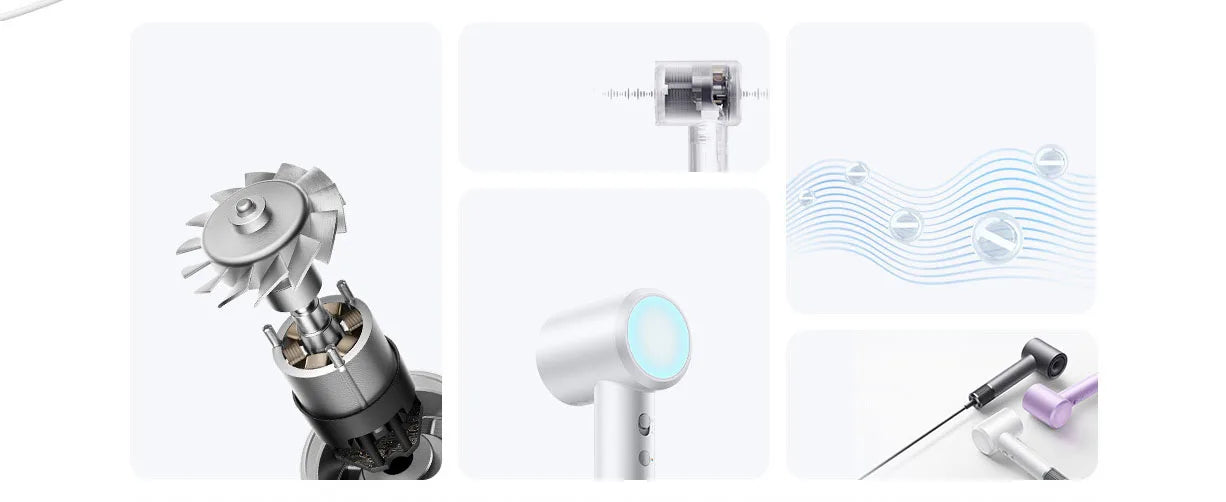 XIAOMI MIJIA H501 dryer High Speed Anion 62m/s Surging Wind Speed Negative Ion Care 110,000 Rpm Professional Dry 220V