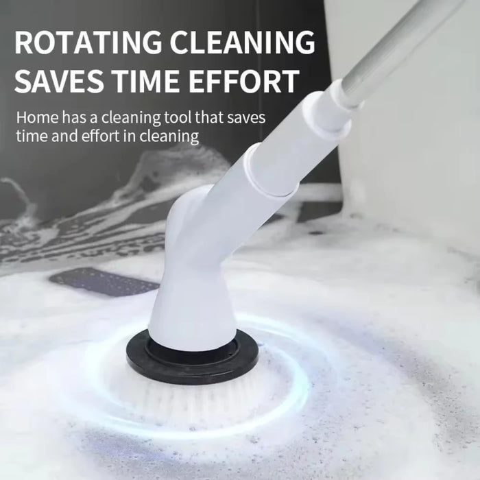 6 in 1 Electric Cleaning Brush Cordless Electric Rotary Cleaning Scrubber Shower Cleaning Brush Kitchen Bathroom Cleaning Tools