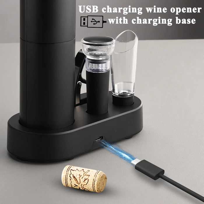 Electric Red Wine Openers Automatic Corkscrew Rechargeable Wine Openers for Red Wine Foil Cutter Kitchen Accessories Gadgets