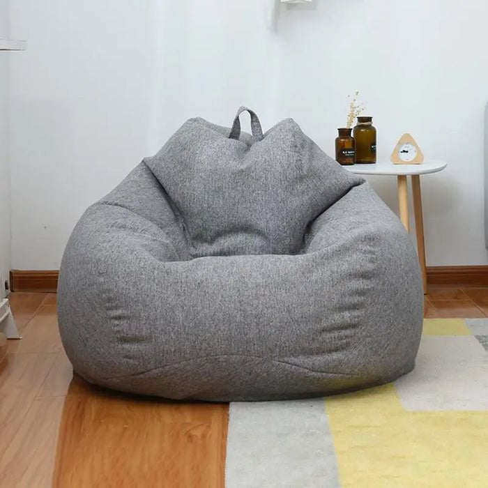 Soft Bean Bag Cover Lazy Sofa Cover Chairs Without Filler Washable Bean Bag Seat Cover Outdoor Pouf Chair Beanbag Cover