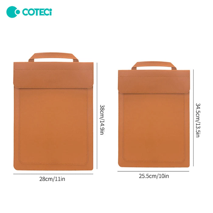 COTECi Laptop Sleeve Bag 13-14 Inch 15-16 Inch Ultra-thin Protective Case Portable Simple Single Handbag for Business