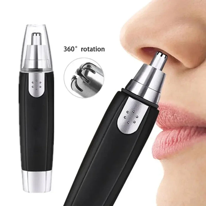 Electric nose hair trimmer with sideburns shaving function - Alecoy four in one precise design effortlessly creates a neat image