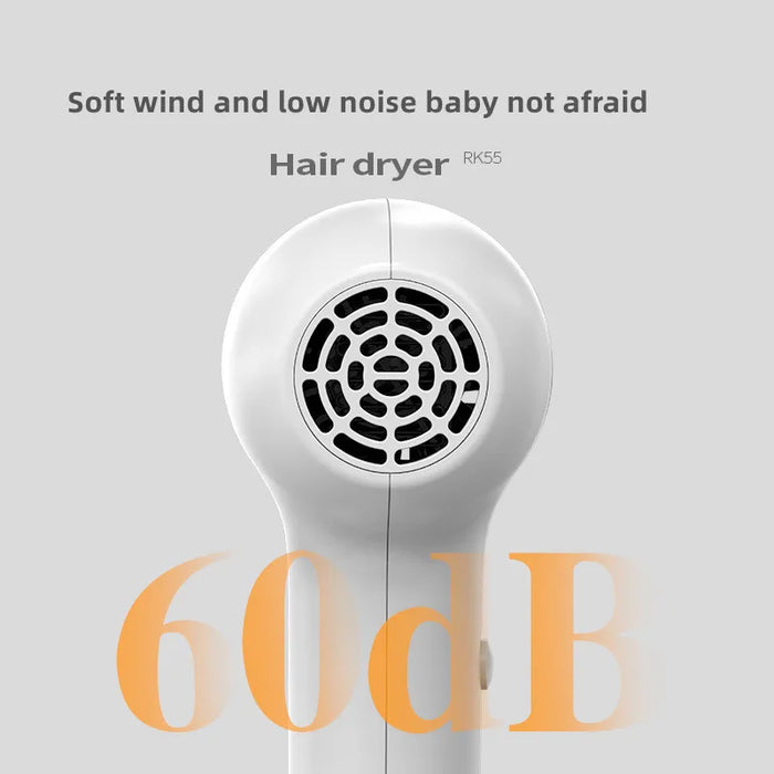 Children's Wireless Hair Dryer Small Universal 60W Diffuser Baby Silent Constant Temperature Quiet for Hair And Buttocks Blowin