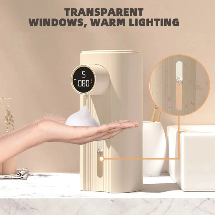 New Ipx6 Automatic Foam Soap Dispenser Kitchen Liquid Soap Dispenser Rechargeable Bathroom Infrared Motion Sensor Hand Sanitizer