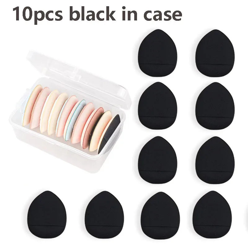 5/10Pcs Mini Finger Puff Foundation Small Air Cushion Powder Sponge Face Concealer BB Cream Cosmetic Applicator Makeup Tools