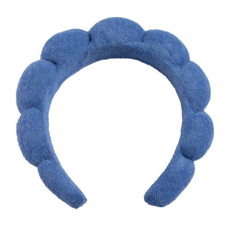 Terry Towel Cloth Headband Face Wash Headband Puffy Makeup Hairbands for Face Washing Soft Shower Wash Wristbands