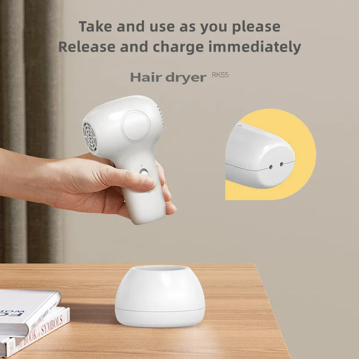 Children's Wireless Hair Dryer Small Universal 60W Diffuser Baby Silent Constant Temperature Quiet for Hair And Buttocks Blowin