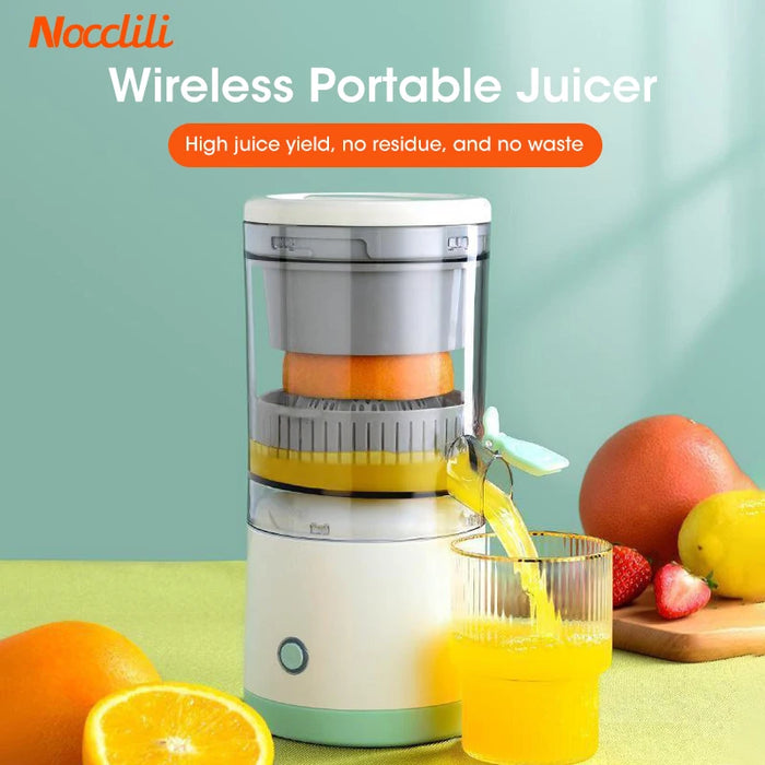 Portable Electric Juicer Wireless Orange Juicer USB Rechargeable Lemon Squeezer Electric Slow Juicers Household Kitchen Tools ﻿