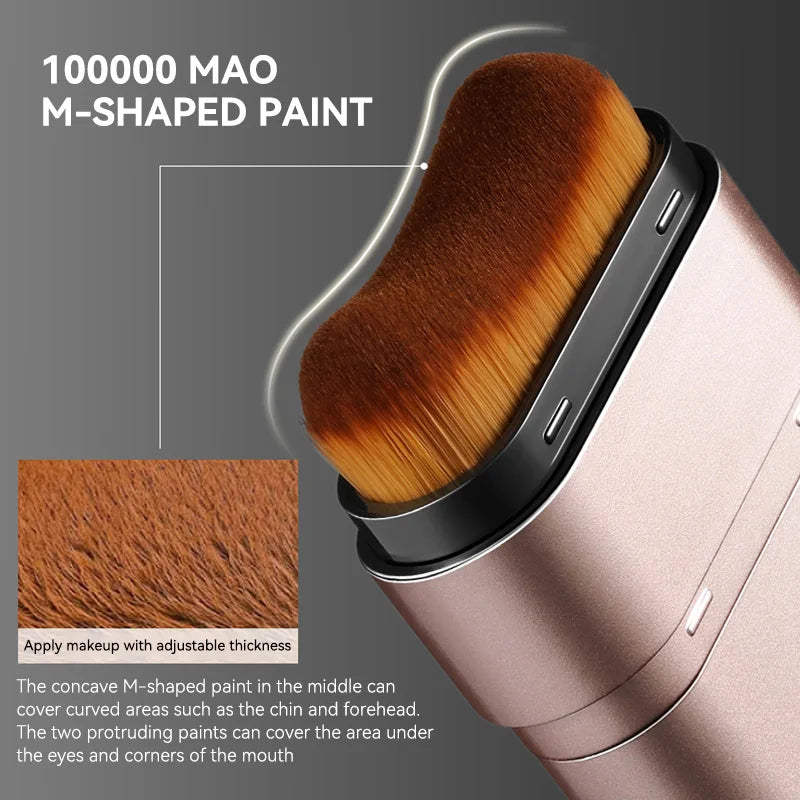 Clear and Moist Hydrating Foundation Naturally Perspective, Moisturizing, Bling, Glossy, Thin and Lightweight Double Head Makeup Foundation Rotated, More Comfortable, Waterproof Function, Easy to Makeup, Easy to Use
