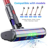 Brush Head For Dyson V7 V8 V10 V11 V15 Vacuum Cleaner, Soft Roller Brushes with Direct Drive and 4 LED Lights for Hard Floors