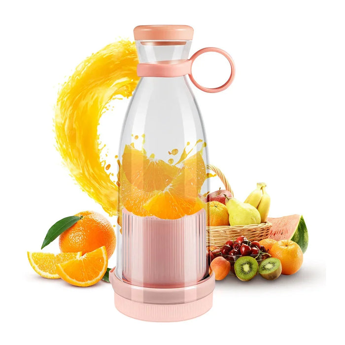 1PC Rechargeable Mixers Fresh Fruit Juicers Blue/Pink Usb Portable Juice Bottle Mini Fast Electric Blender Smoothie Ice Maker