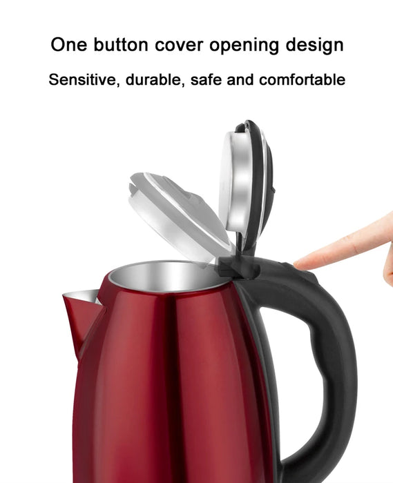 EDTID 2L Stainless Steel Electric Kettle Household Quick Heating Hot Water Boil Kettles Auto Power-off Tea Boiler Teapot EU US