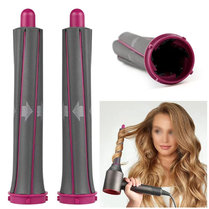 Hair Dryer Long Barrels Attachment Automatic Curling for Dyson Airwrap Long Curl Barrels Hair Dryer Air Styler Tool 2PCS