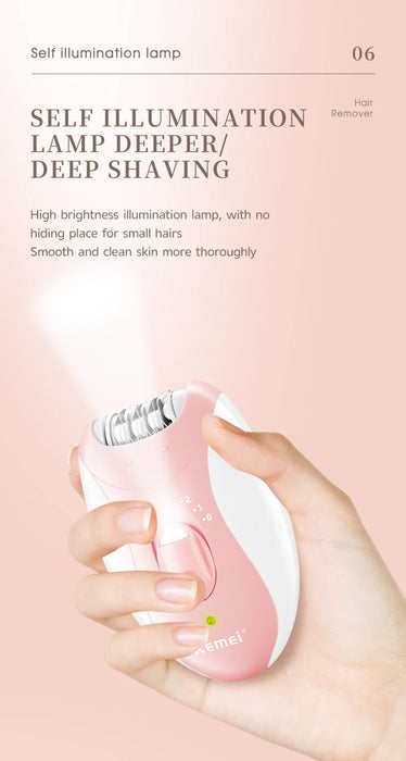 Kemei Epilator Man Women Electric Lady Body Hair Remover Removal Shaver Leg Armpit Face Hair Depilatory Rechargeable 2 Speeds