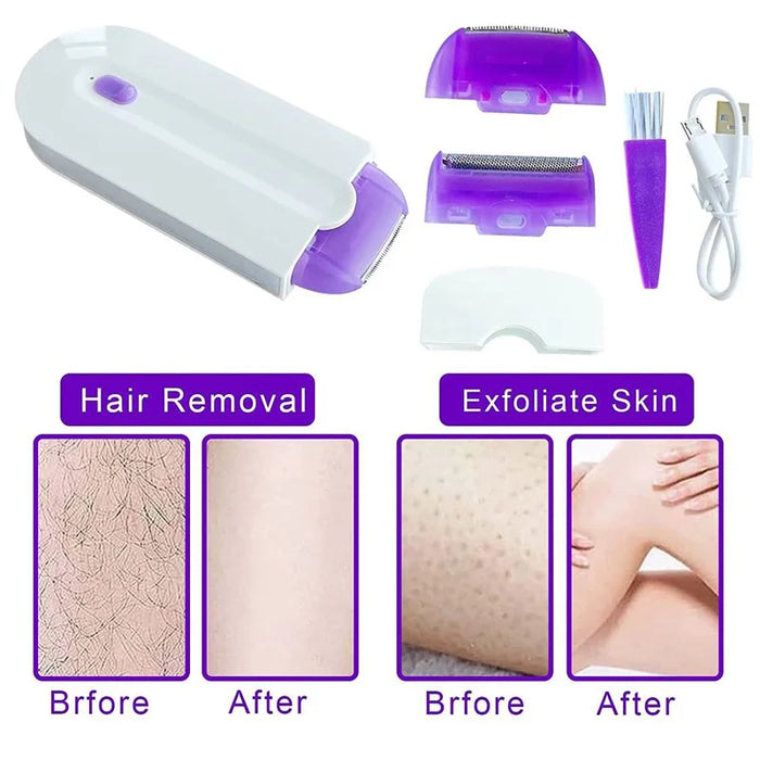 USB Rechargeable Women Epilator Portable Hair Removal Tool Shaver Body Face Leg Bikini Hair Remover